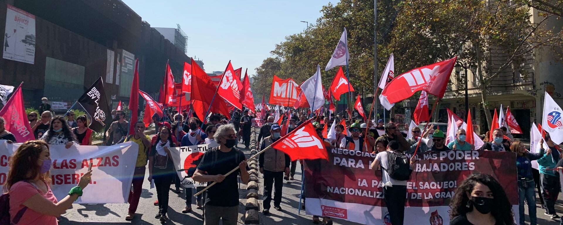 Marcha del 1 de mayo en Chile - Sputnik Mundo, 1920, 01.05.2022