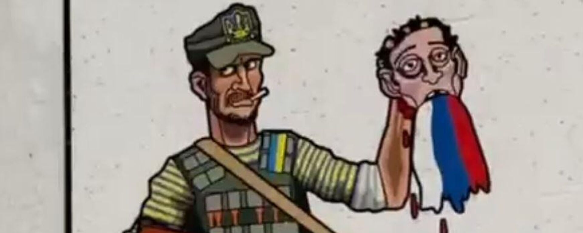 Un cartel en la cárcel clandestina del batallón neonazi Aidar Un cartel en la cárcel clandestina del batallón neonazi Aidar - Sputnik Mundo, 1920, 05.05.2022