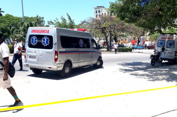 El Hotel Saratoga y sus alrededores en La Habana, tras la explosión del 6 de mayo  - Sputnik Mundo