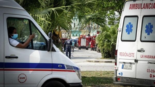 Alrededores del Hotel Saratoga de La Habana, tras la explosión del 6 de mayo - Sputnik Mundo