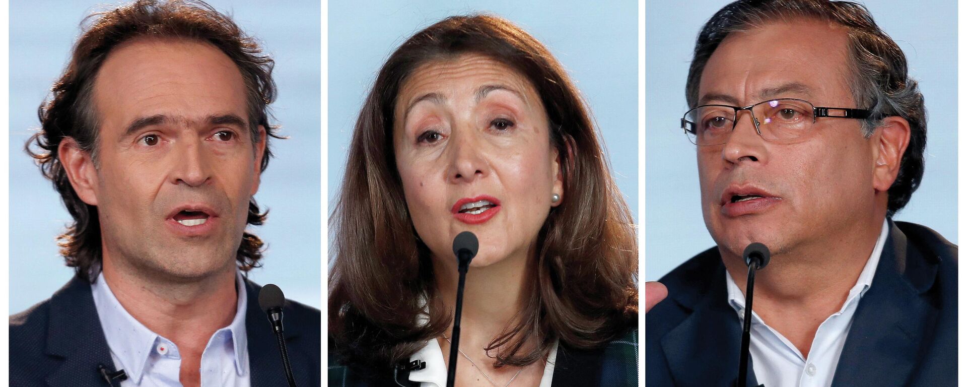 Candidatos a la presidencia de Colombia Federico Gutiérrez, Ingrid Betancourt y Gustavo Petro - Sputnik Mundo, 1920, 07.05.2022