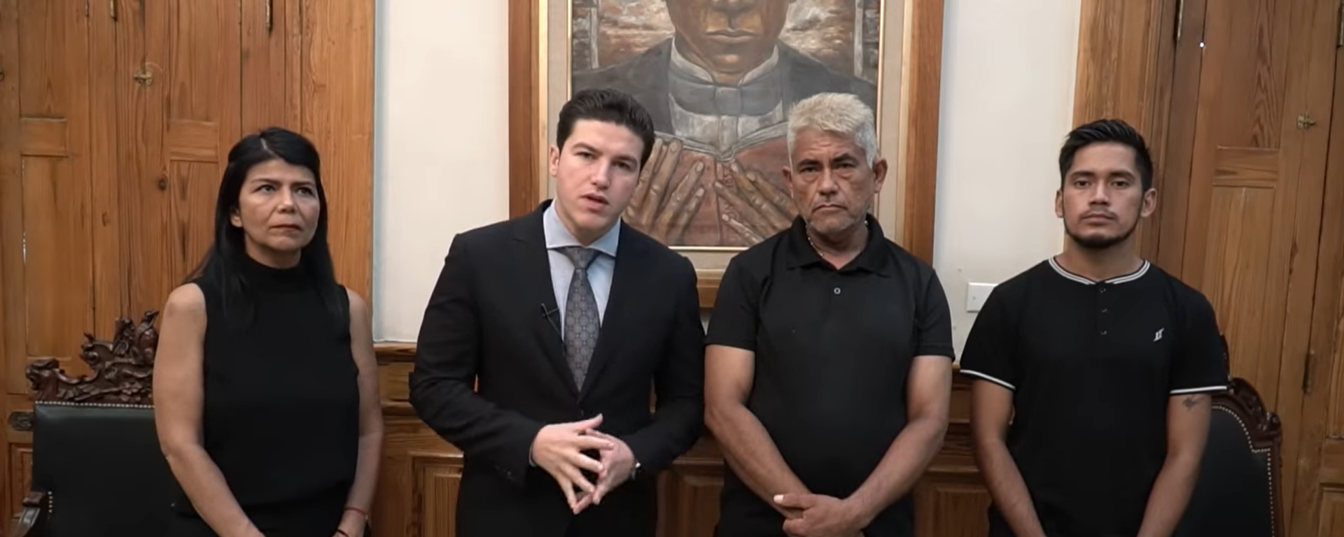 Samuel García, gobernador de Nuevo León, acompañado de los familiares de Yolanda Martínez - Sputnik Mundo, 1920, 11.05.2022