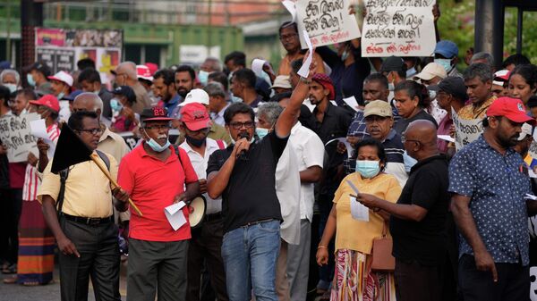 Las protestas en Sri Lanka - Sputnik Mundo