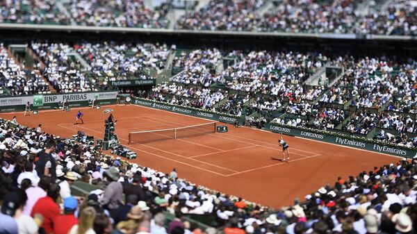 Un partido de la edición 2017 de Roland Garros - Sputnik Mundo