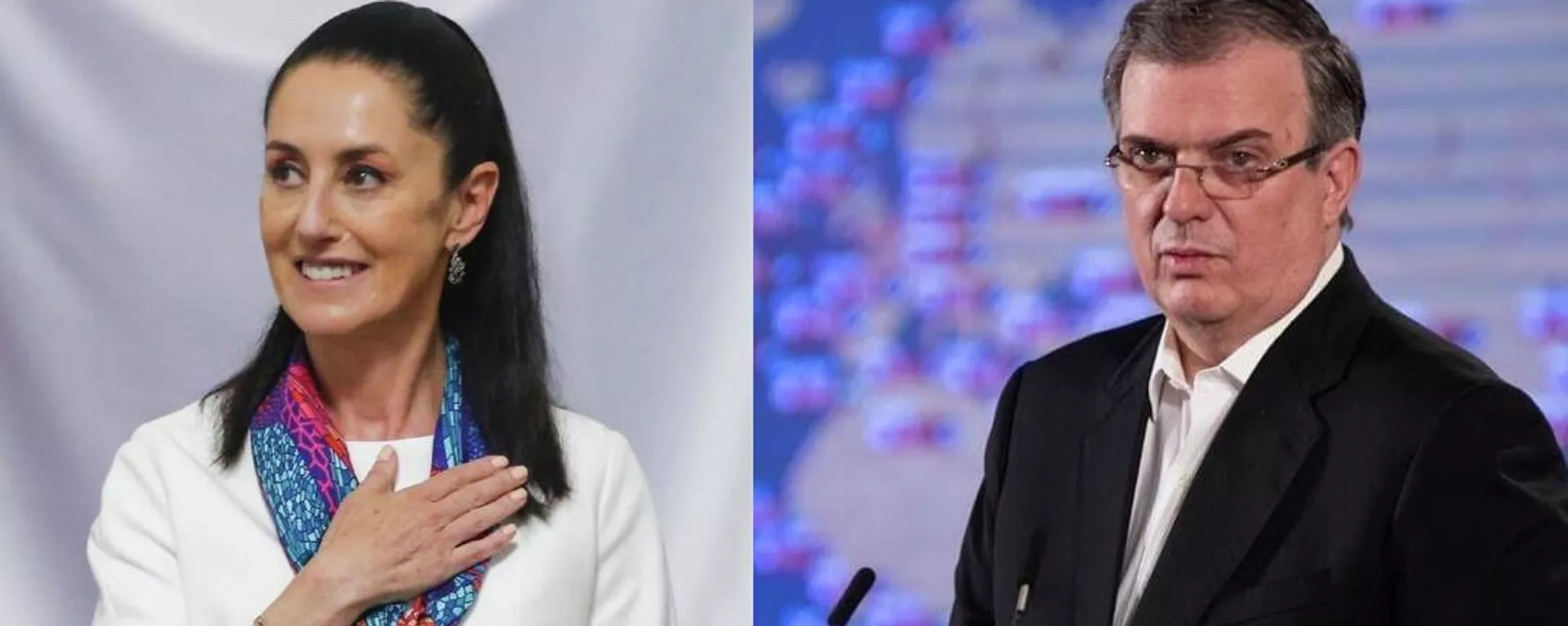 La jefa de Gobierno de la Ciudad de México, Claudia Sheinbaum, y el canciller Marcelo Ebrard La jefa de Gobierno de la Ciudad de México, Claudia Sheinbaum, y el canciller Marcelo Ebrard - Sputnik Mundo, 1920, 12.05.2022