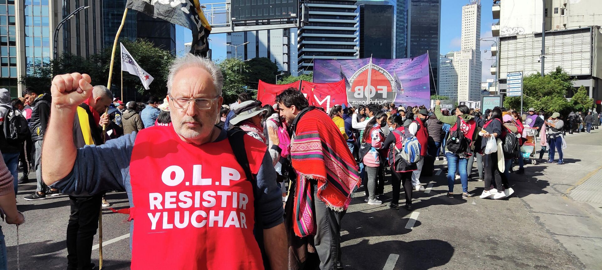 Jorge Falcone en la Marcha Federal - Sputnik Mundo, 1920, 12.05.2022