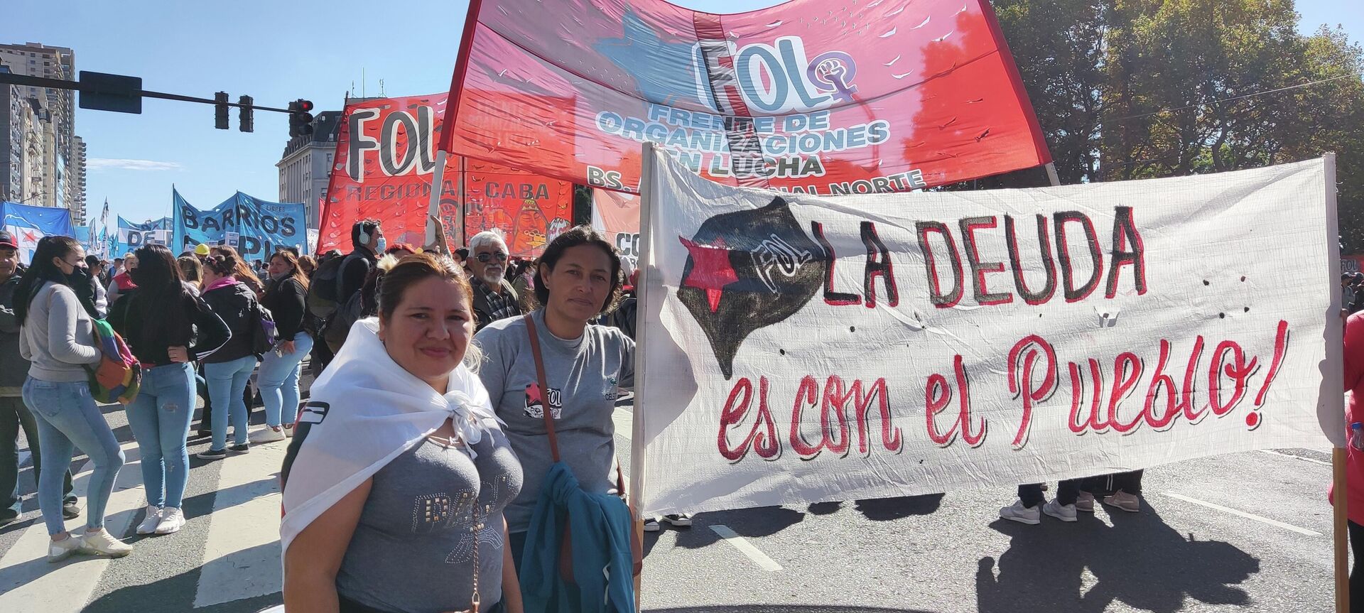 María Blanco en la Marcha Federal - Sputnik Mundo, 1920, 12.05.2022