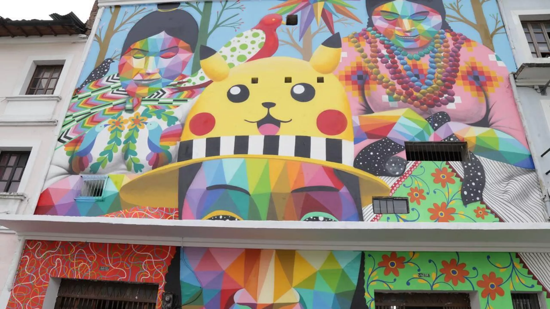 Mural realizado por el artista español Okuda San Miguel en Quito por el Bicentenario de la Batalla de Pichincha Mural realizado por el artista español Okuda San Miguel en Quito por el Bicentenario de la Batalla de Pichincha - Sputnik Mundo, 1920, 17.05.2022
