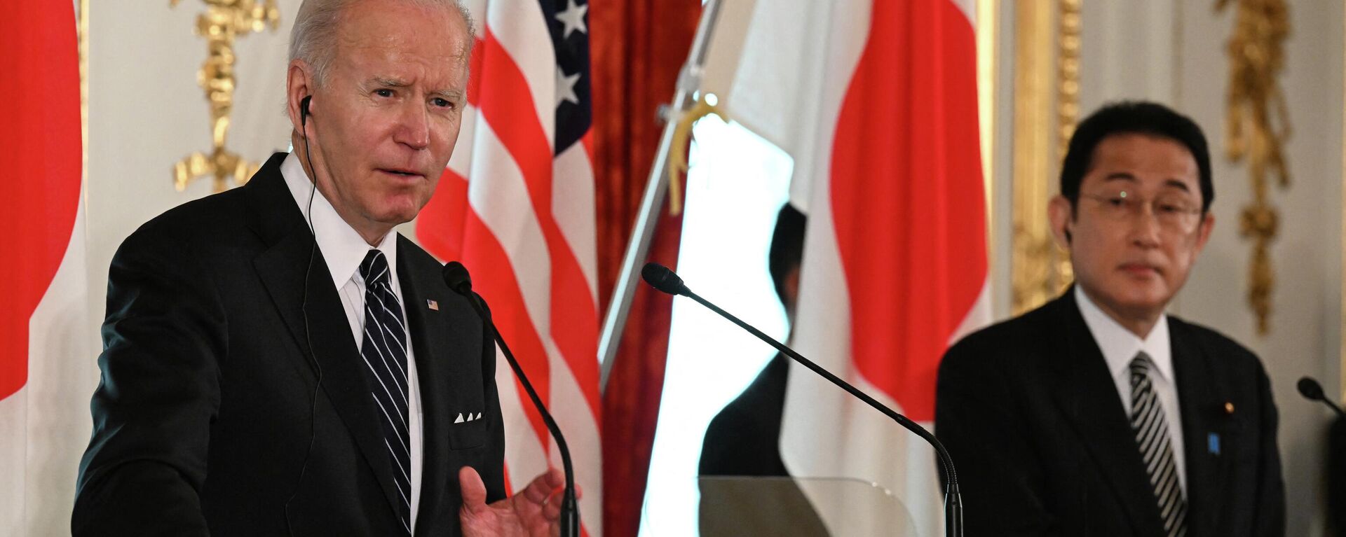 El presidente de Estados Unidos, Joe Biden, y el primer ministro nipón, Fumio Kishida - Sputnik Mundo, 1920, 23.05.2022