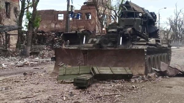 La situación en el territorio de la planta Azovstal, en la ciudad de Mariúpol La situación en el territorio de la planta Azovstal, en la ciudad de Mariúpol - Sputnik Mundo