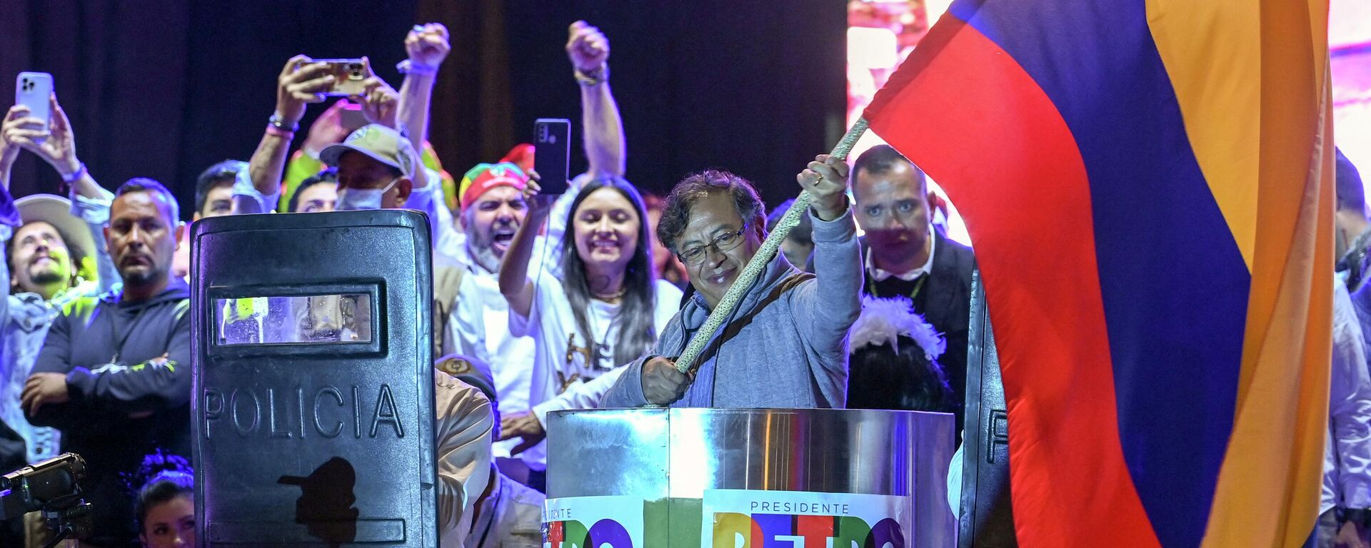 El candidato a presidente de Colombia Gustavo Petro, en el cierre de campaña - Sputnik Mundo, 1920, 25.05.2022