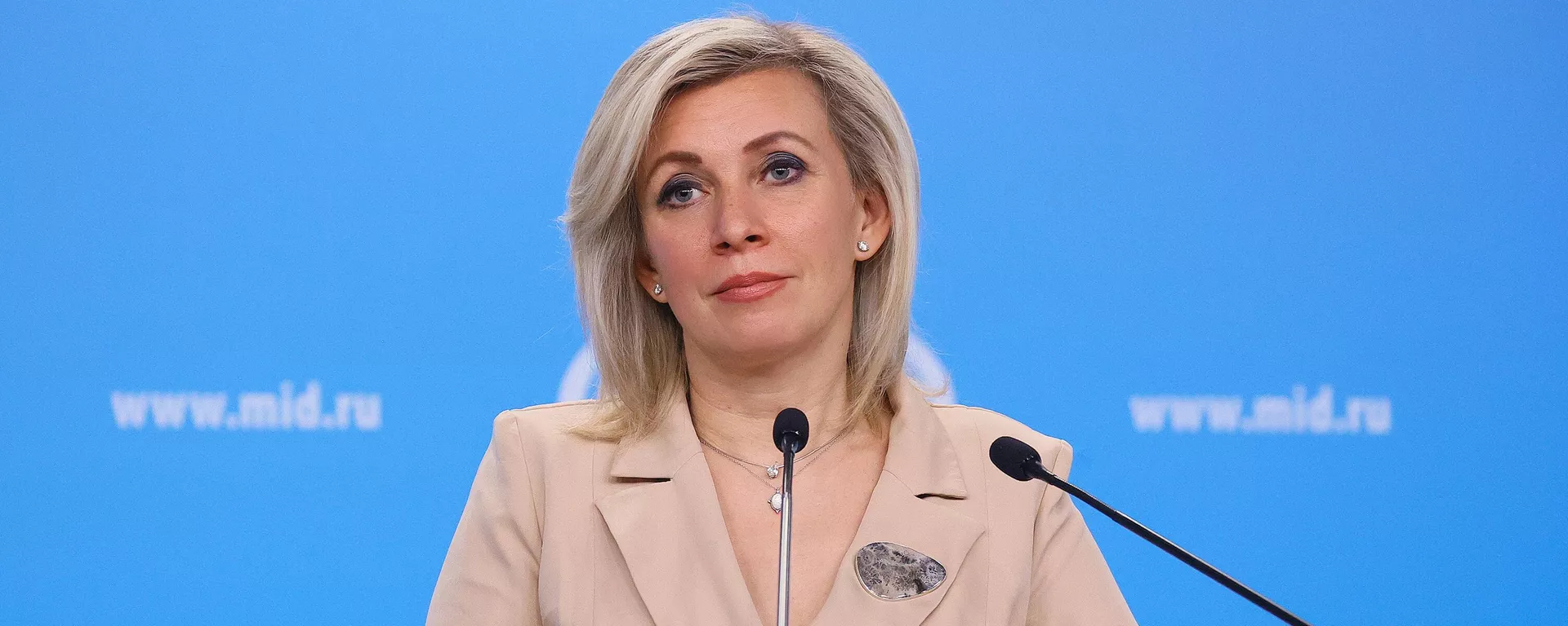 María Zajárova, portavoz del Ministerio de Exteriores de Rusia María Zajárova, portavoz del Ministerio de Exteriores de Rusia - Sputnik Mundo, 1920, 01.06.2022