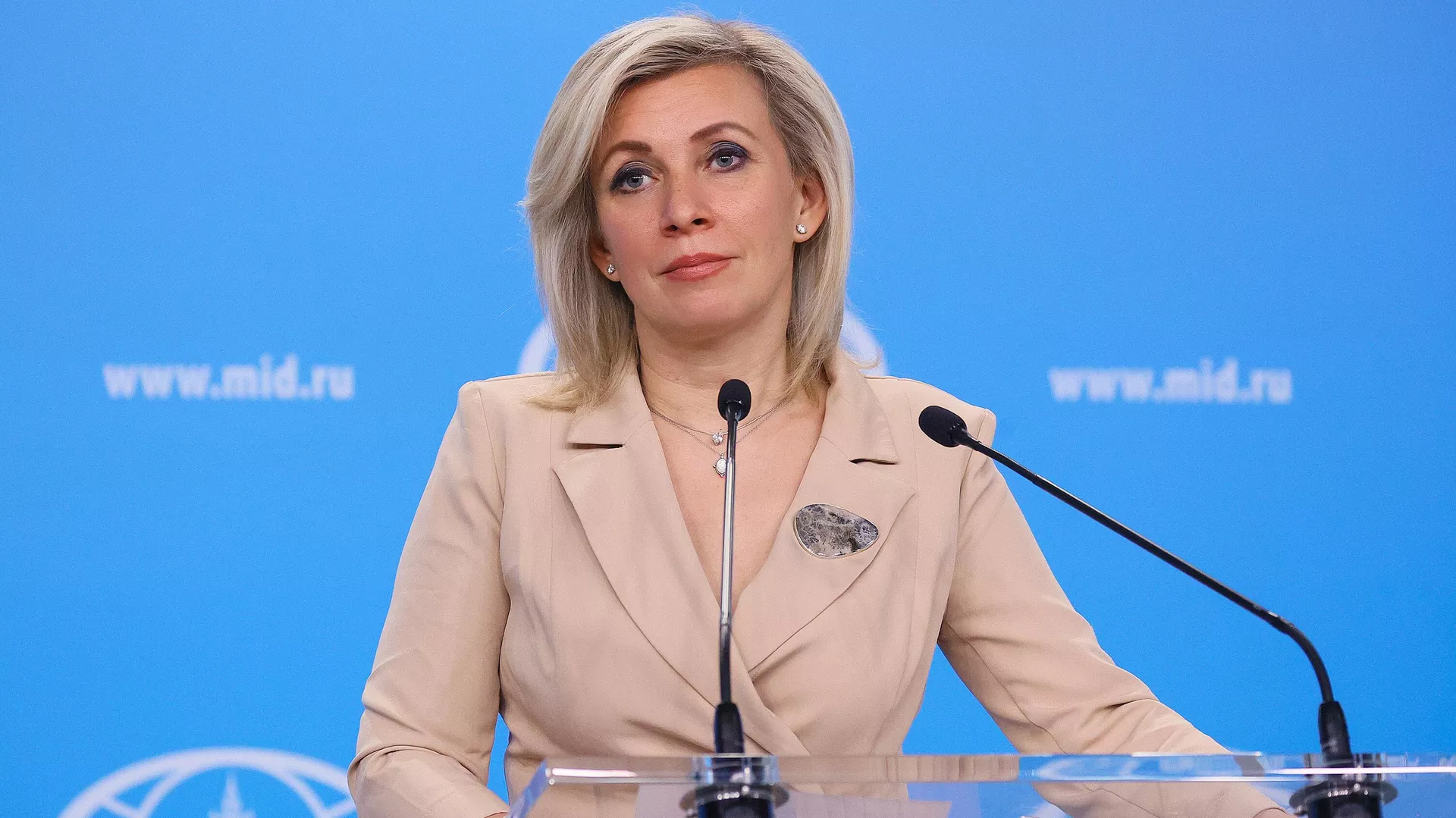María Zajárova, portavoz del Ministerio de Exteriores de Rusia