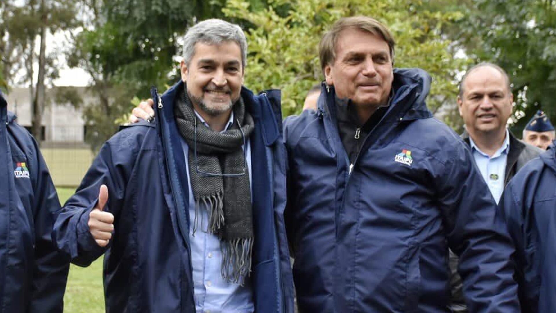 Mario Abdo Benítez, presidente de Paraguay, y Jair Bolsonaro, presidente de Brasil Mario Abdo Benítez, presidente de Paraguay, y Jair Bolsonaro, presidente de Brasil - Sputnik Mundo, 1920, 03.06.2022