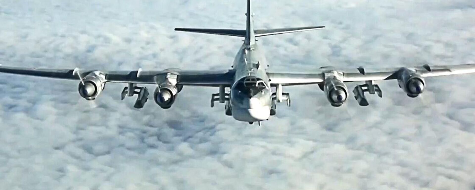 El bombardero estratégico de misiles guiados Tu-95MS  - Sputnik Mundo, 1920, 06.06.2022