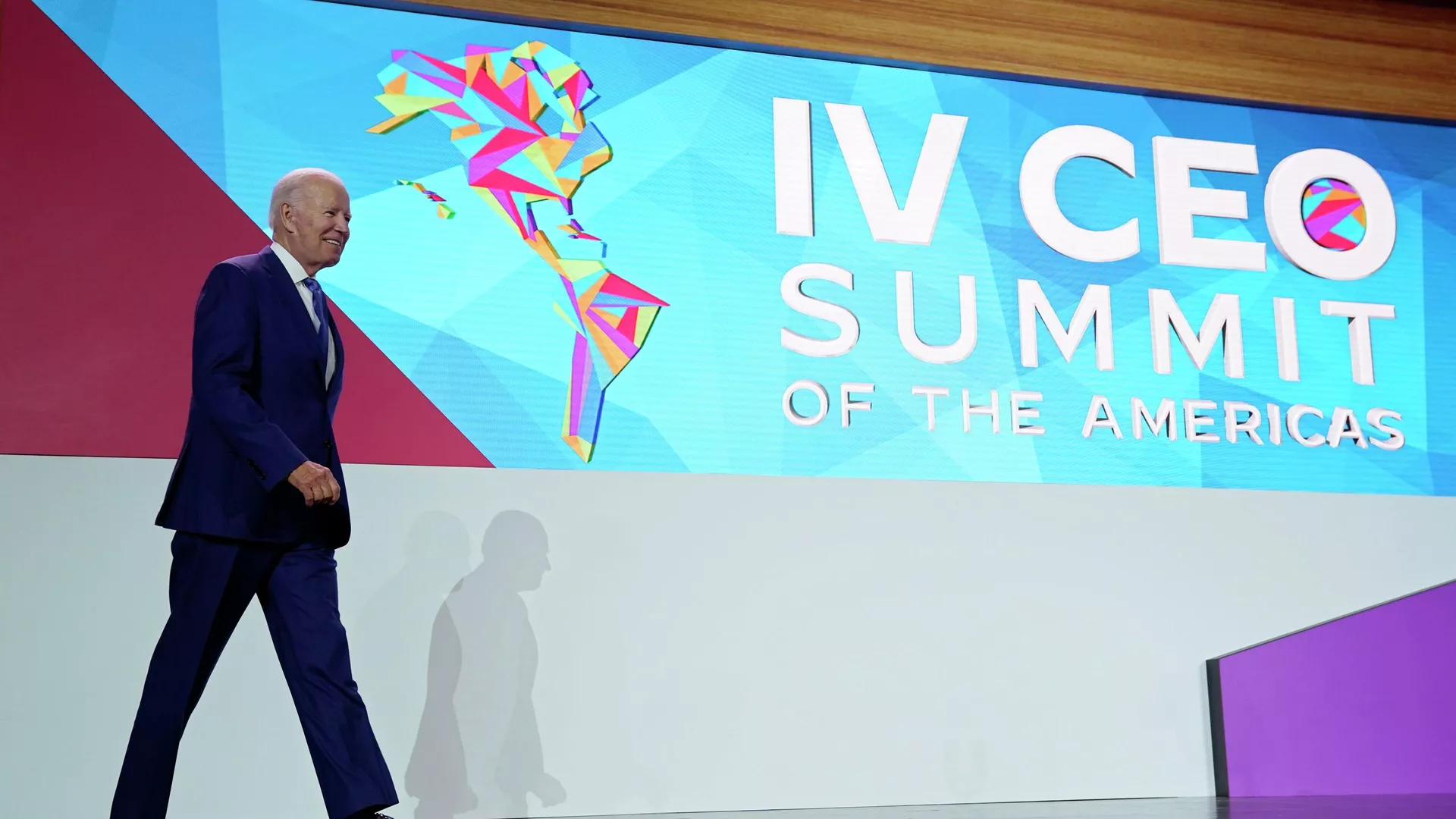 El presidente de EEUU, Joe Biden, durante la Cumbre de las Américas