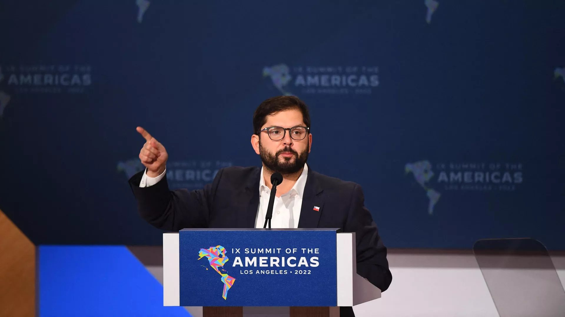 Gabriel Boric, el presidente de Chile en la Cumbre de las Américas 2022