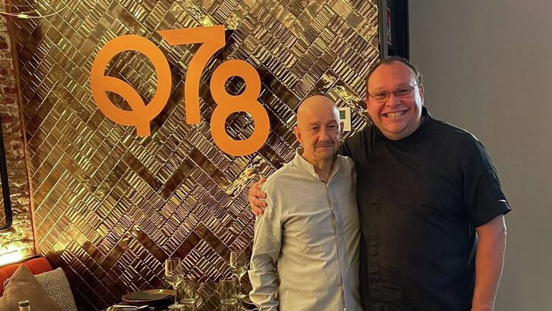 Carlos Salinas de Gortari, expresidente mexicano, con el chef Pedro Evia