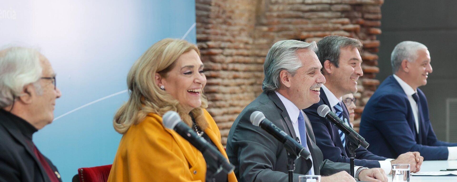 El presidente argentino, Alberto Fernández, en el lanzamiento del III Foro Mundial de Derechos Humanos - Sputnik Mundo, 1920, 21.06.2022