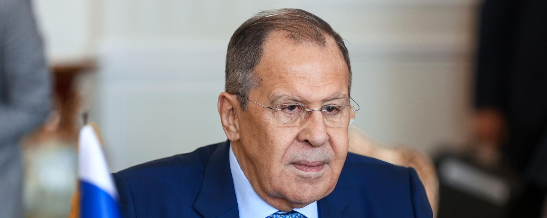 Serguéi Lavrov, el ministro ruso de Exteriores de Rusia, durante las negociaciones con su par iraní, Hossein Amir Abdollahian - Sputnik Mundo, 1920, 29.01.2023