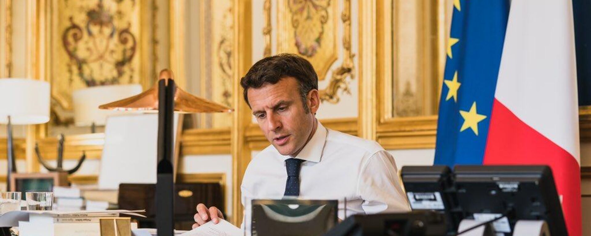 El presidente de Francia, Emmanuel Macron - Sputnik Mundo, 1920, 28.06.2022