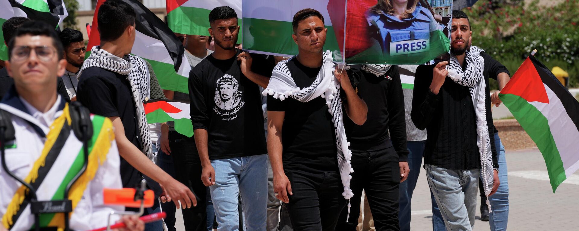  Un funeral simbólico por la periodista asesinada de 'Al Jazeera', Shireen Abu Akleh - Sputnik Mundo, 1920, 04.07.2022