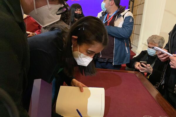 La presidenta de la Convención constitucional de Chile, María Elisa Quinteros - Sputnik Mundo