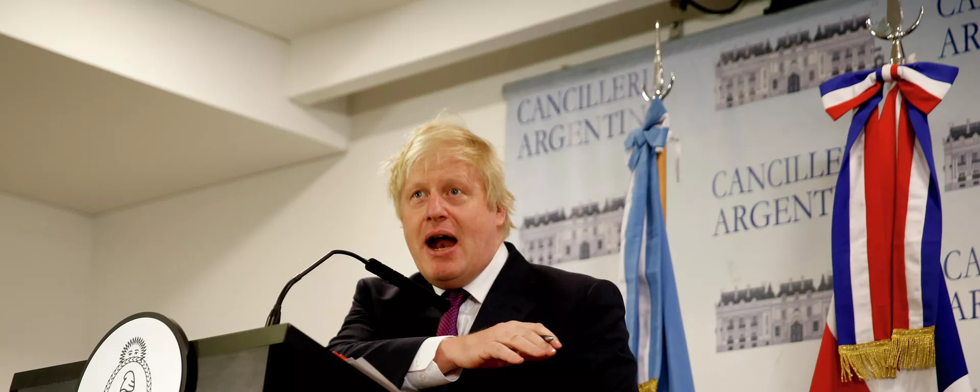 Boris Johnson, entonces canciller británico, durante su visita a Argentina en 2018 Boris Johnson, entonces canciller británico, durante su visita a Argentina en 2018 - Sputnik Mundo, 1920, 07.07.2022