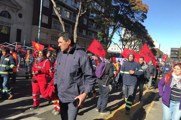 Paro general parcial de la central única de trabajadores de Uruguay, PIT-CNT - Sputnik Mundo