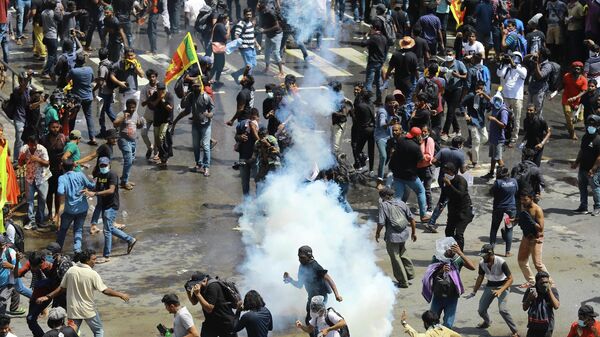 Protestas en la capital de Sri Lanka, Colombo - Sputnik Mundo