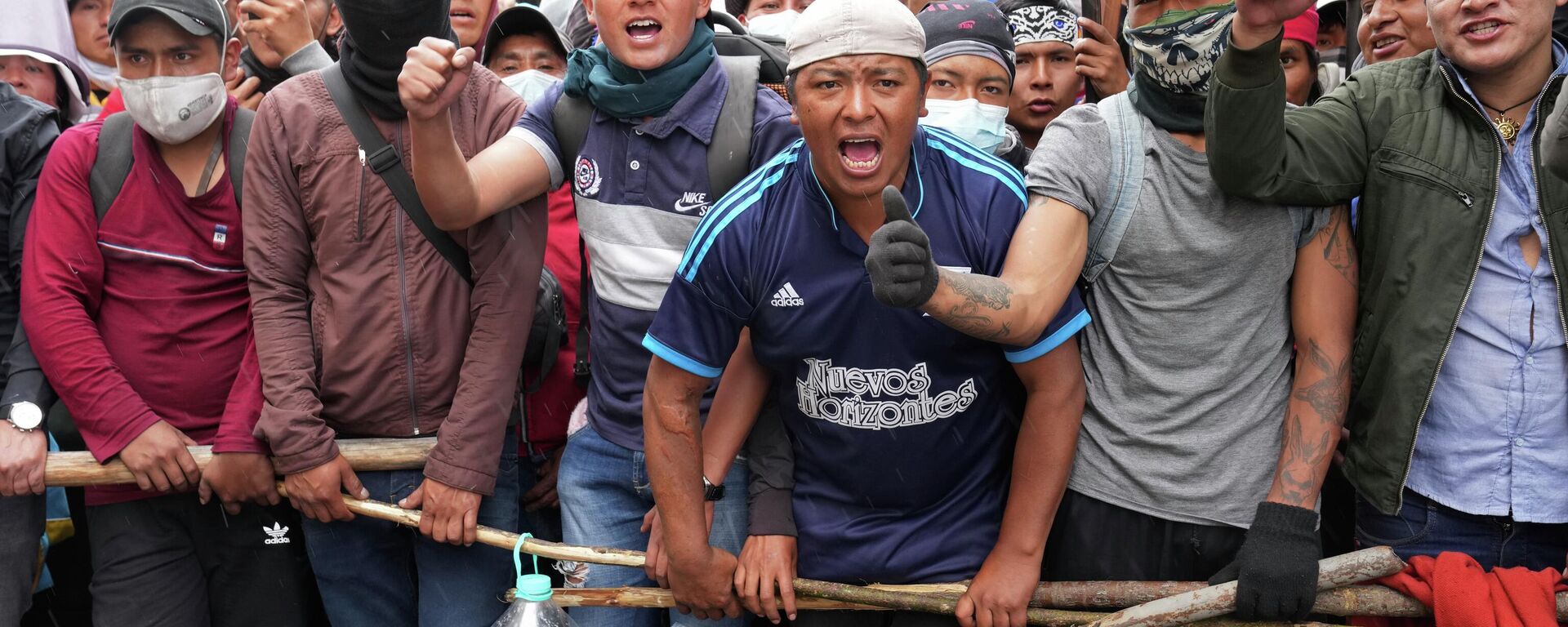 Protestas en Ecuador Protestas en Ecuador - Sputnik Mundo, 1920, 08.12.2022