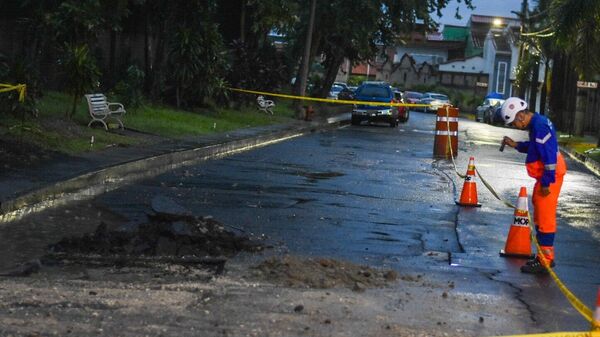 Sárcava en Brisas de San Francisco, San Salvador - Sputnik Mundo