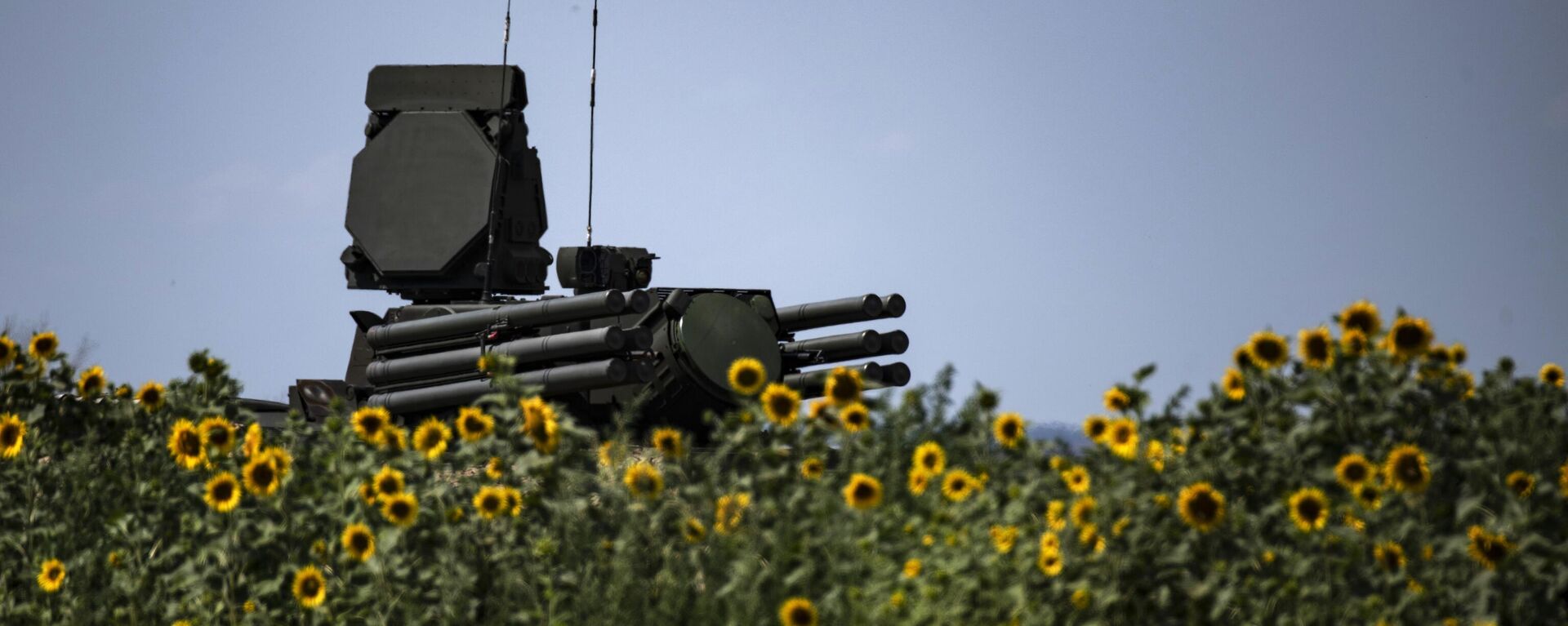 Desde el 24 de febrero Rusia lleva a cabo una operación militar especial para desnazificar y desmilitarizar Ucrania.
En la foto: un sistema de misiles tierra-aire Pantsir-S1 en un aeródromo en una zona de la operación especial militar.
 - Sputnik Mundo, 1920, 02.08.2022