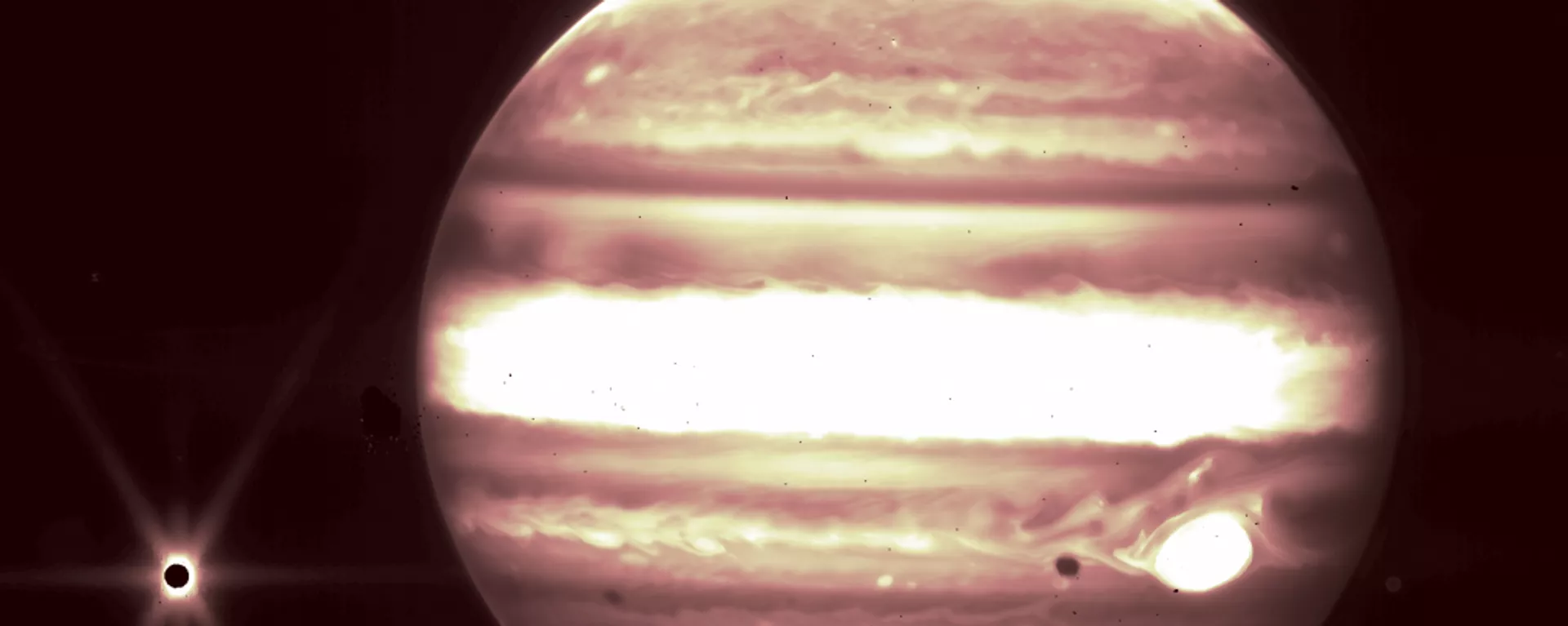 Imágenes del planeta Júpiter tomadas por el telescopio James Webb de la NASA Imágenes del planeta Júpiter tomadas por el telescopio James Webb de la NASA - Sputnik Mundo, 1920, 15.07.2022