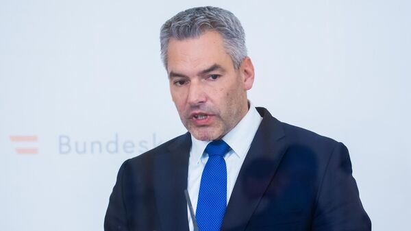 El canciller austriaco, Karl Nehammer - Sputnik Mundo