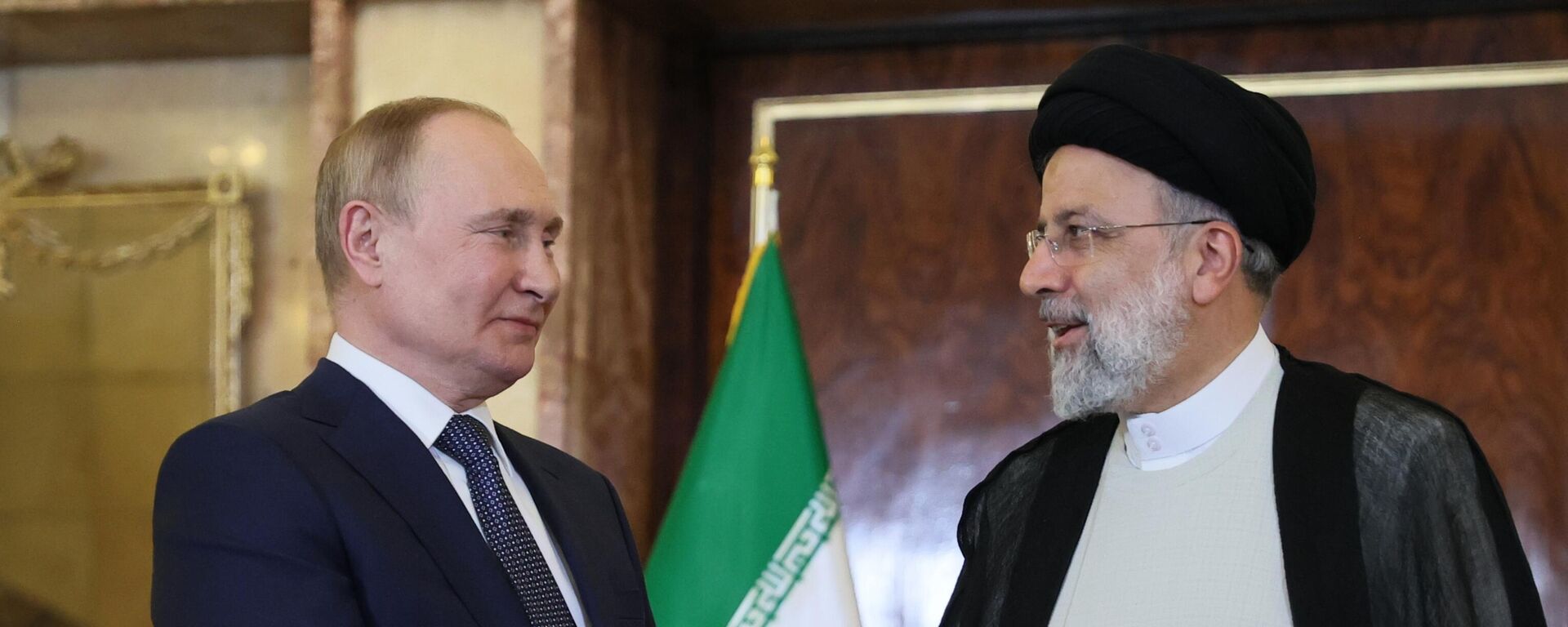 El presidente ruso, Vladímir Putin, en una reunión con el presidente iraní, Ebrahim Raisi - Sputnik Mundo, 1920, 19.07.2022