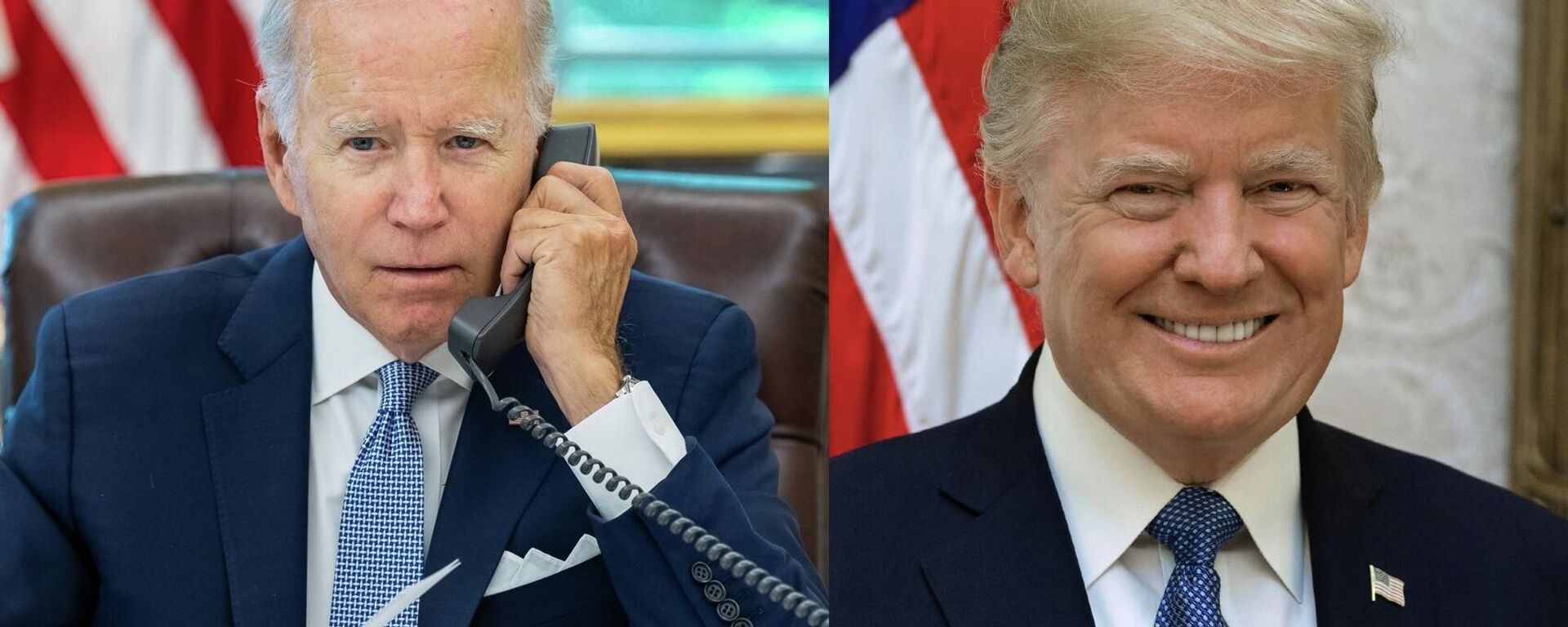 El presidente de EEUU, Joe Biden, y el expresidente Donald Trump. - Sputnik Mundo, 1920, 21.09.2023