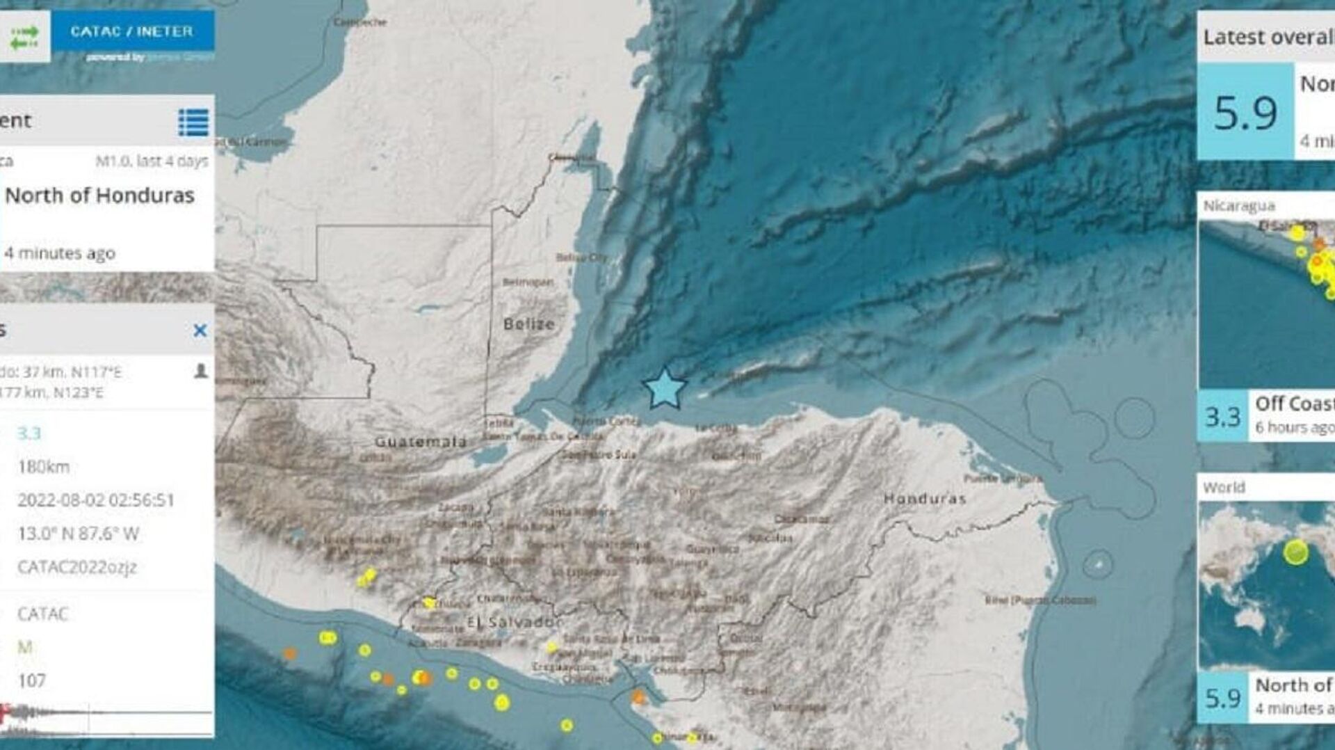 Sismo en Honduras Sismo en Honduras - Sputnik Mundo, 1920, 02.08.2022