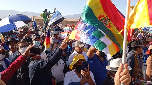 La comunidad de Ucureña, en el municipio de Cliza, celebra la visita de Luis Arce - Sputnik Mundo