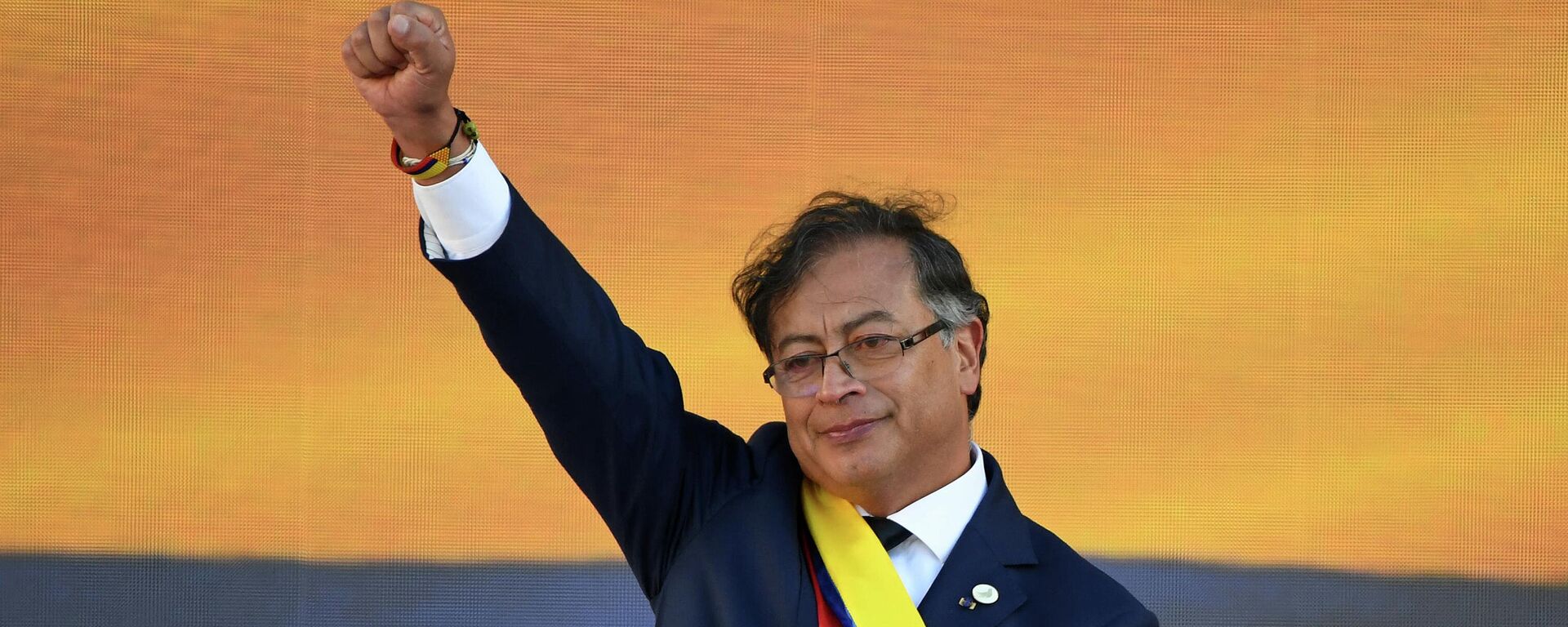 Gustavo Petro durante su toma de posesión como nuevo presidente de Colombia, en la ciudad de Bogotá - Sputnik Mundo, 1920, 07.08.2022