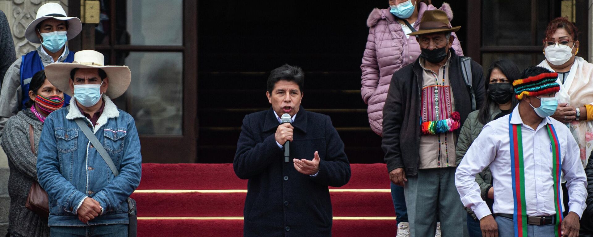 El presidente de Perú, Pedro Castillo, durante un acto público - Sputnik Mundo, 1920, 16.08.2022