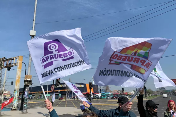 Ciclo-marcha por el Apruebo en Santiago Ciclo-marcha por el Apruebo en Santiago - Sputnik Mundo