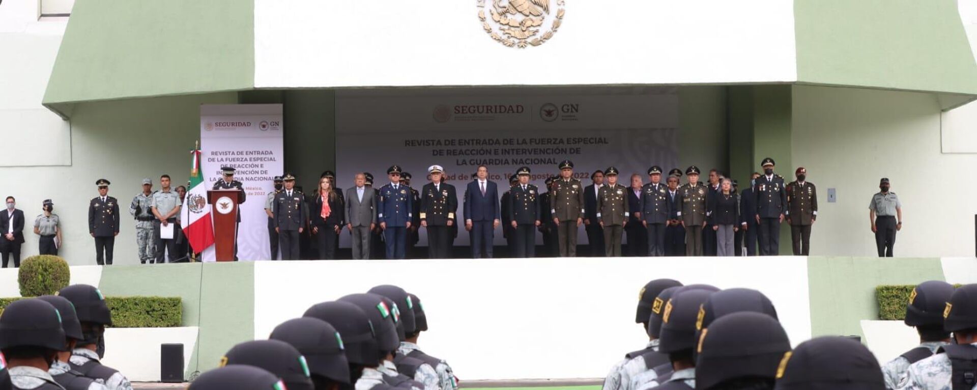 Presentación del nuevo cuerpo especial de la Guardia Nacional de México. Presentación del nuevo cuerpo especial de la Guardia Nacional de México. - Sputnik Mundo, 1920, 16.08.2022