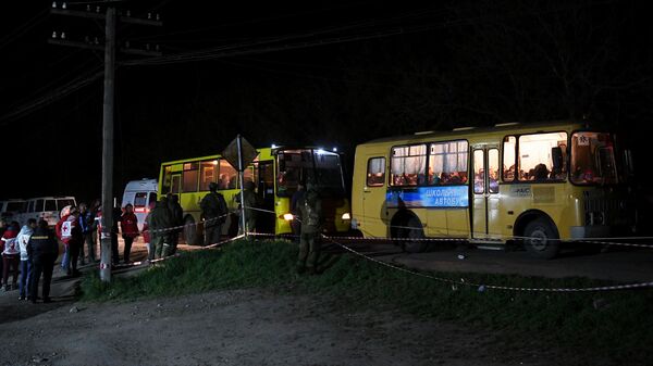 La evacuación de los civiles de Ucrania (Archivo) - Sputnik Mundo