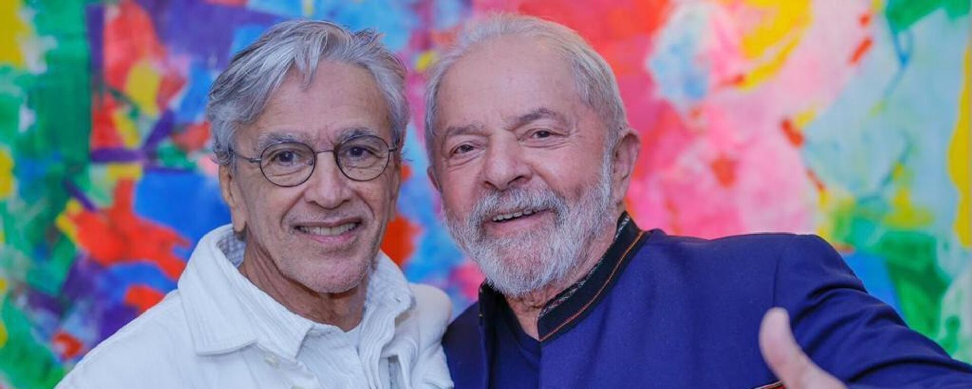 El aspirante presidencial Luiz Inácio Lula da Silva junto al cantante Caetano Veloso. - Sputnik Mundo, 1920, 23.08.2022