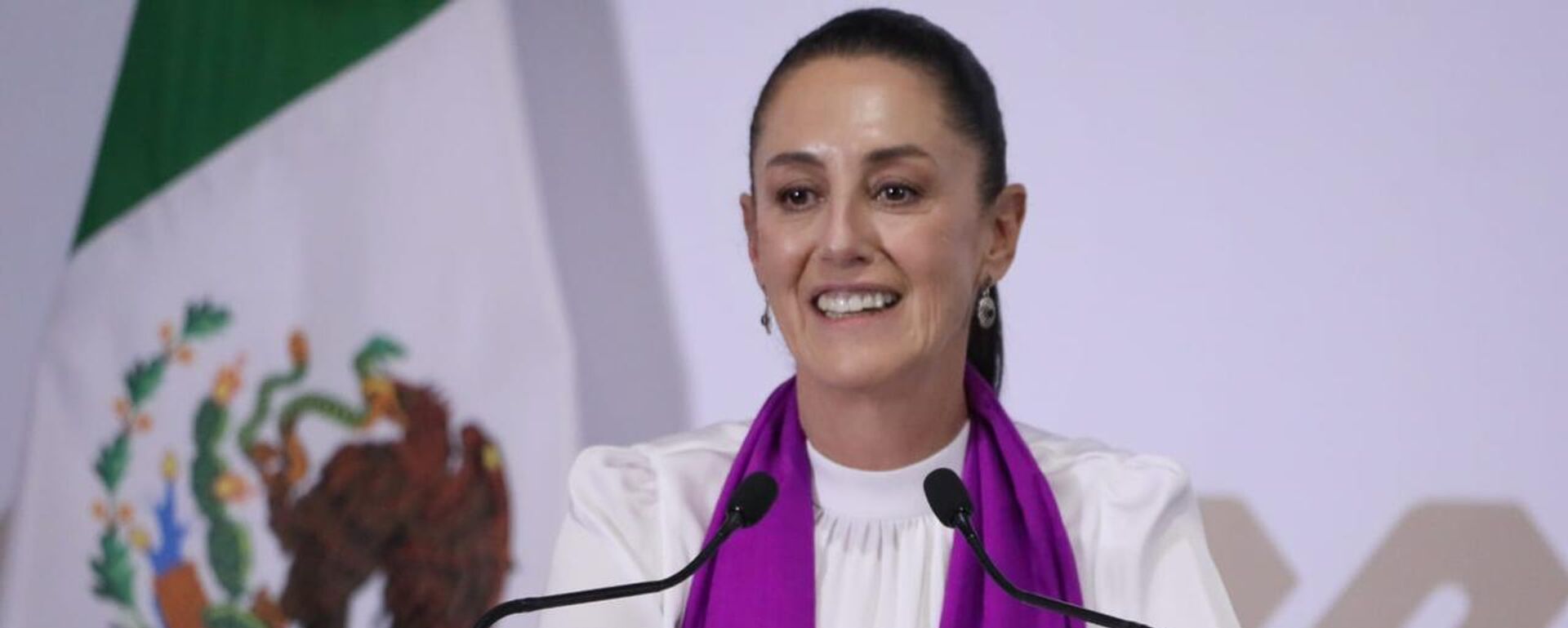 Claudia Sheinbaum, jefa de Gobierno de la Ciudad de México y aspirante a la Presidencia de su país, durante un evento público - Sputnik Mundo, 1920, 18.11.2022