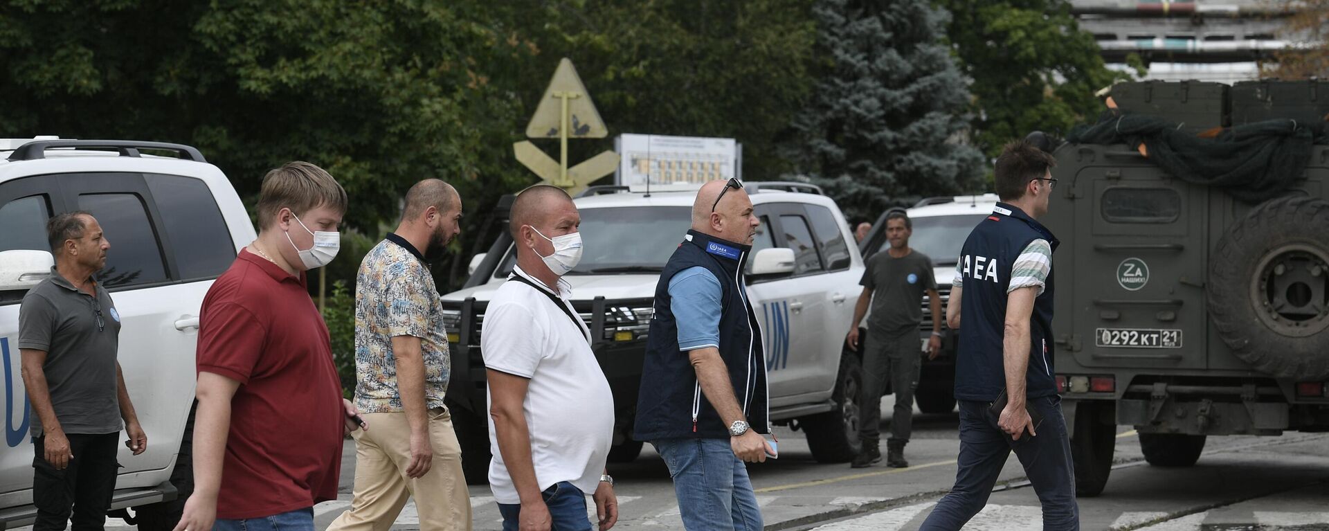 Los representantes del OIEA durante la visita a la central nuclear de Zaporiyia. - Sputnik Mundo, 1920, 01.09.2022