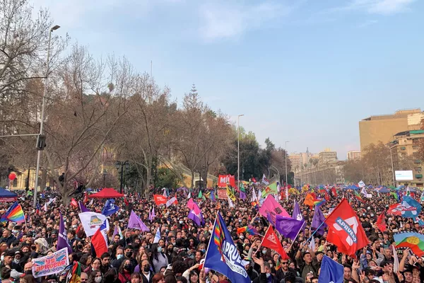 Cierre de campaña del Apruebo en Chile Cierre de campaña del Apruebo en Chile - Sputnik Mundo
