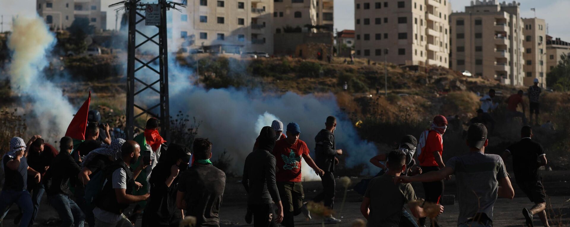 Manifestantes palestinos en Cisjordania - Sputnik Mundo, 1920, 07.03.2023