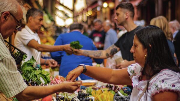 Mercado de verduras (imagen referencial)  - Sputnik Mundo